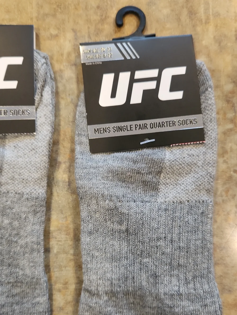 3 UFC Quarter Socks
